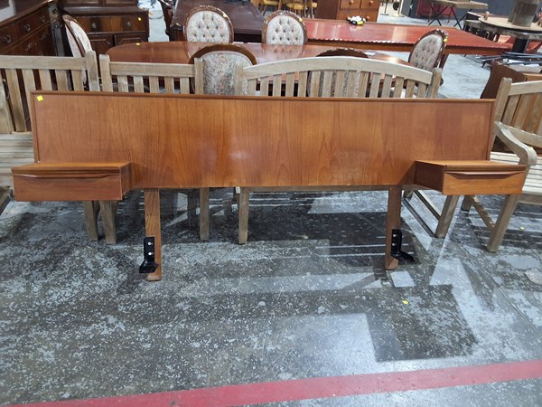 Lot 307 - MID CENTURY BED HEAD