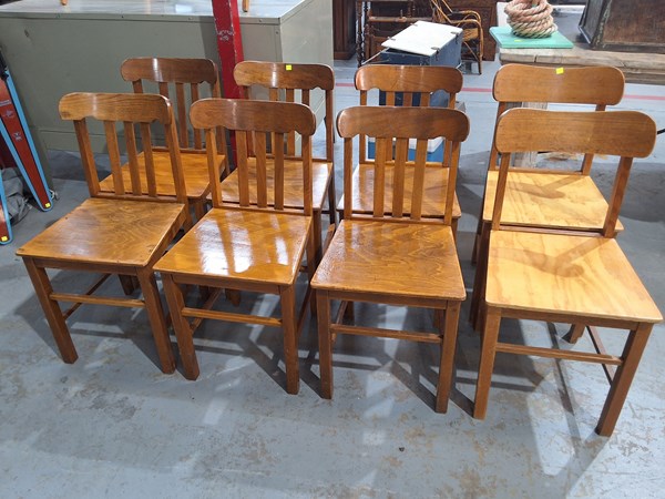 Lot 16 - SCHOOL CHAIRS