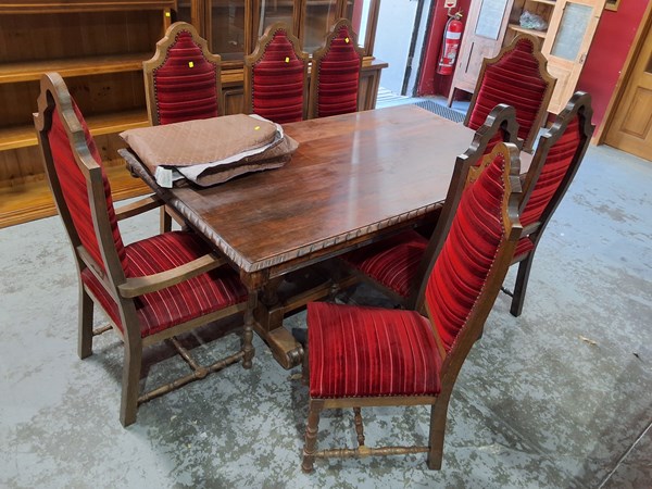 Lot 25 - NINE PIECE DINING SUITE