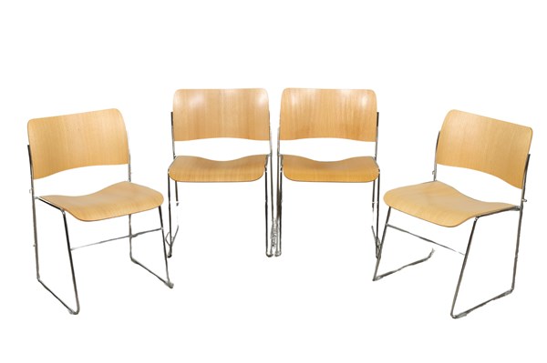 Lot 37 - FOUR DINING CHAIRS