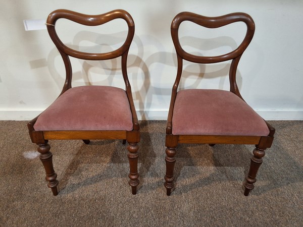 Lot 339 - PAIR OF DINING CHAIRS