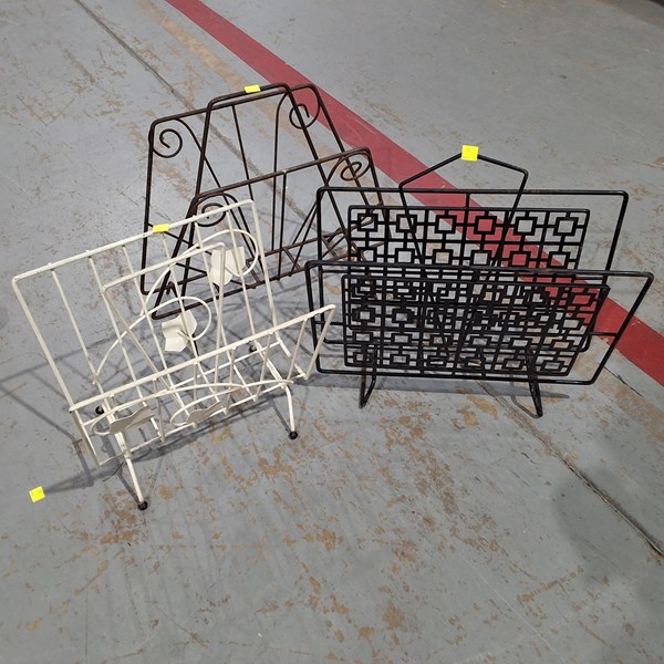 Lot 99 - MAGAZINE RACKS