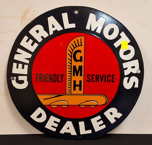 Lot 1204 - ENAMEL GENERAL MOTORS SIGN