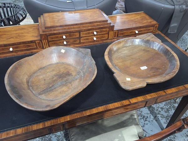 Lot 124 - TWO TIMBER BOWLS