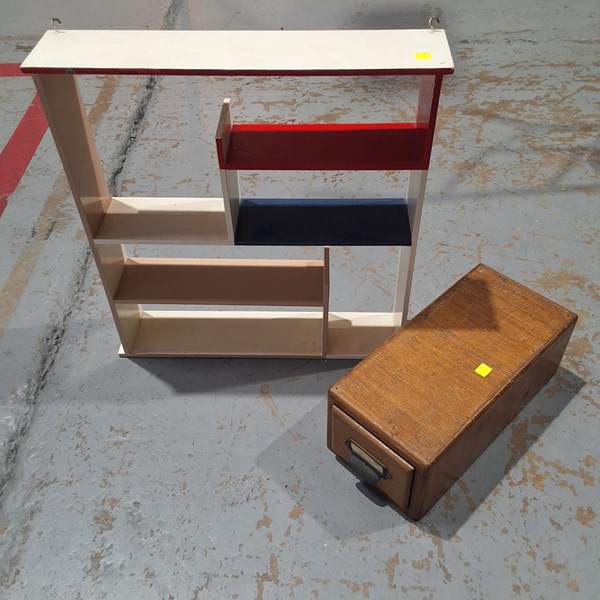 Lot 107 - SHELF AND FILE DRAWER
