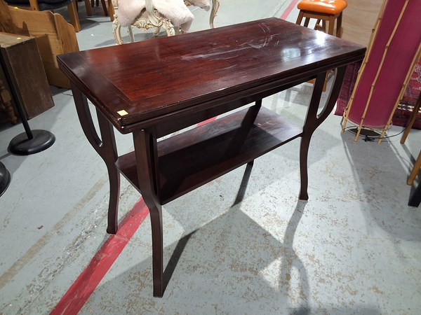 Lot 43 - FOLDING GAMES TABLE