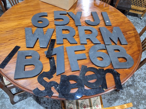 Lot 116 - SIGNAGE LETTERS AND NUMBERS