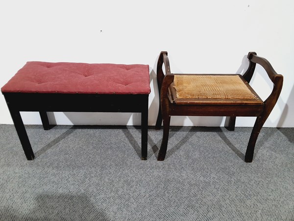 Lot 164 - PIANO STOOLS