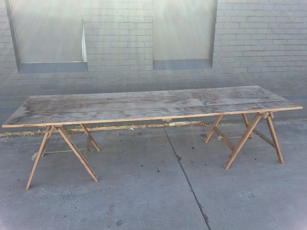 Lot 315 - TRESTLE TABLE