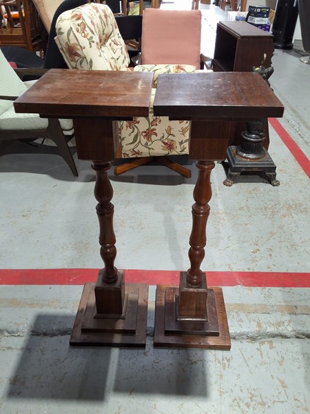 Lot 12 - PAIR OF PEDESTALS