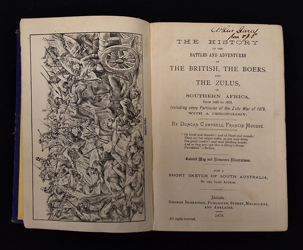 Lot 1147 - MOODIE, DUNCAN: The History of the Battles and Adventures of the British