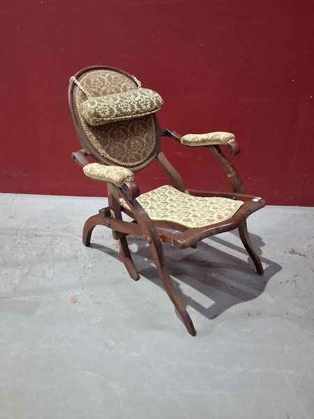 Lot 29 - CAMPAIGN ARMCHAIR