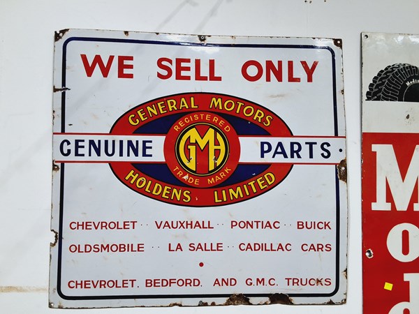 Lot 569 - HOLDEN ENAMEL SIGN