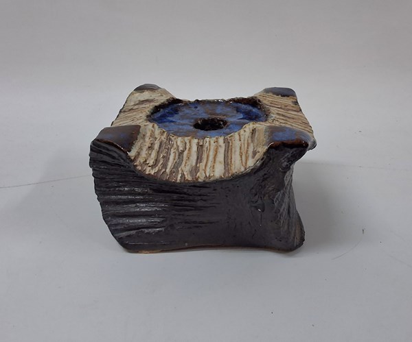 Lot 1345 - STUDIO POTTERY CANDLESTICK