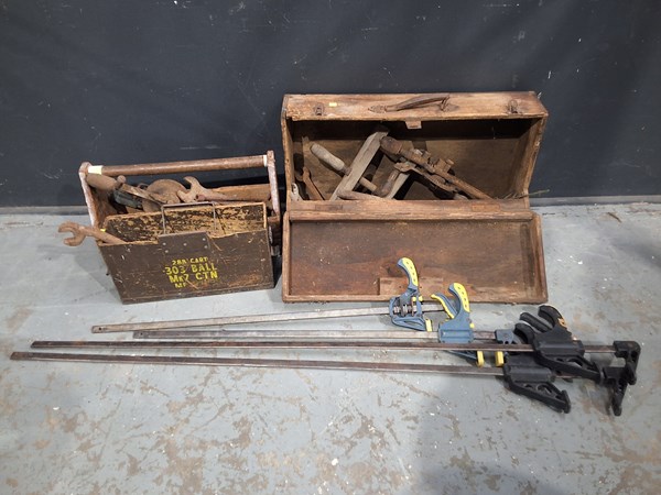 Lot 358 - TOOLS AND TRUNKS