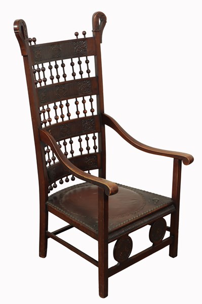 Lot 28 - HIGHBACK ARMCHAIR
