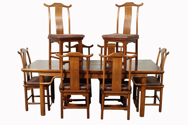 Lot 38 - CHINESE DINING SUITE