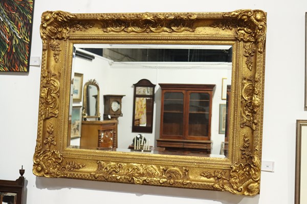 Lot 305 - OVERMANTEL MIRROR