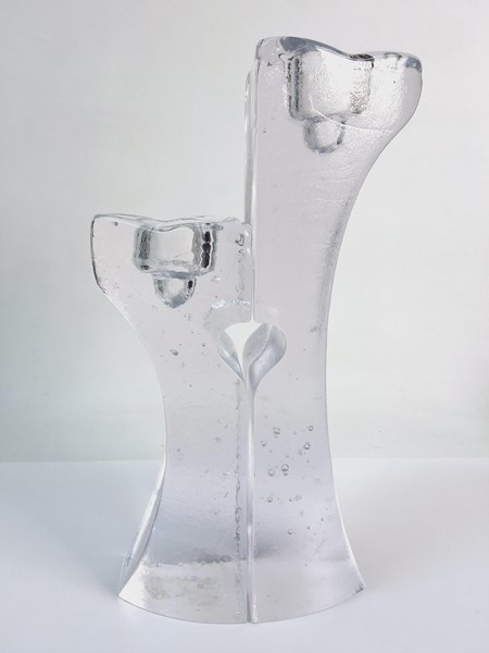 Lot 1323 - KOSTA BODA CANDLESTICKS