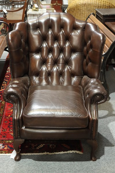 Lot 294 - WINGBACK ARMCHAIR