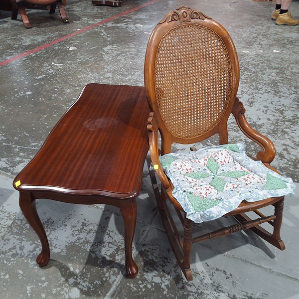 Lot 181 - CHAIR AND TABLE