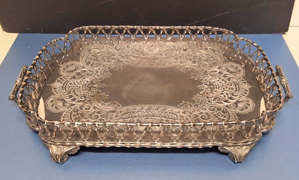 Lot 1270 - SILVER PLATE TRAY