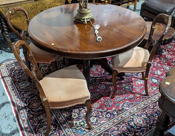 Lot 30 - TABLE AND CHAIRS