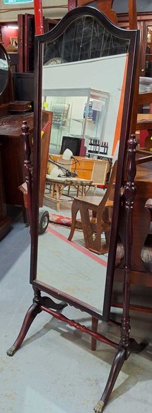 Lot 488 - CHEVAL MIRROR