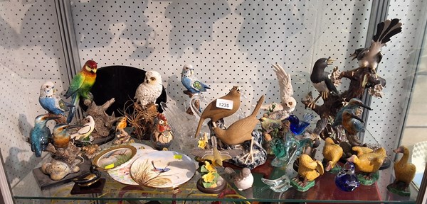 Lot 1235 - BIRD ORNAMENTS