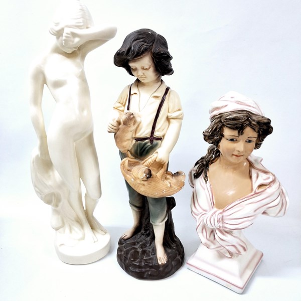 Lot 1397 - PLASTER FIGURES