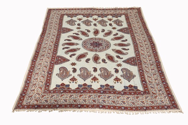 Lot 183 - MESHKAT ISFAHAN KILIM THROW