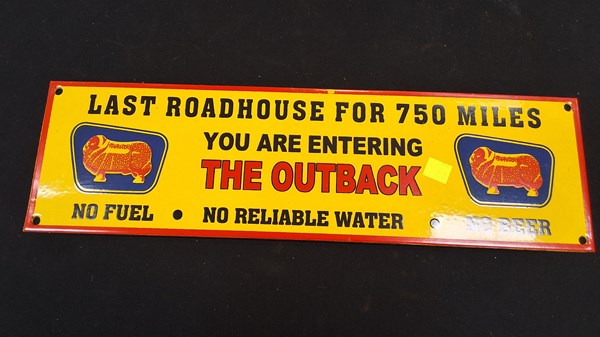 Lot 1180 - VINTAGE STYLE ENAMEL SIGN