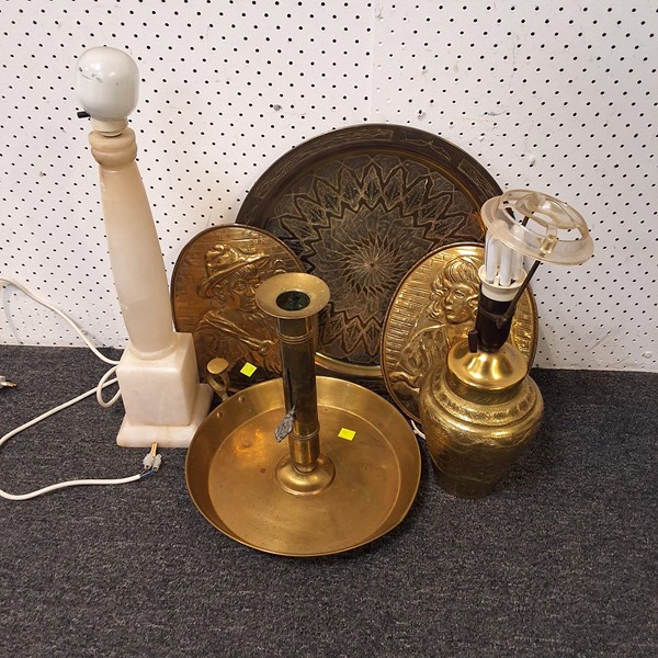 Lot 1347 - BRASS VASE
