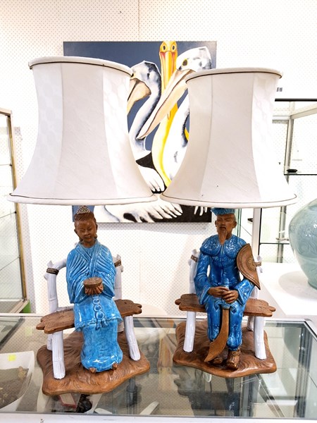 Lot 1345 - FIGURATIVE LAMPS
