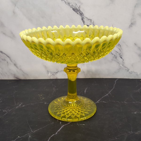 Lot 1300 - PRESSED GLASS COMPORT