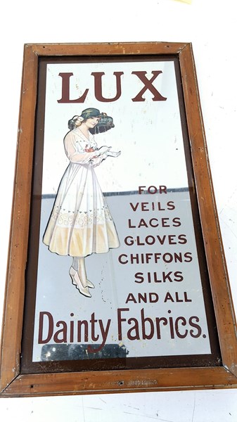 Lot 1195 - LUX MIRRORED SIGN