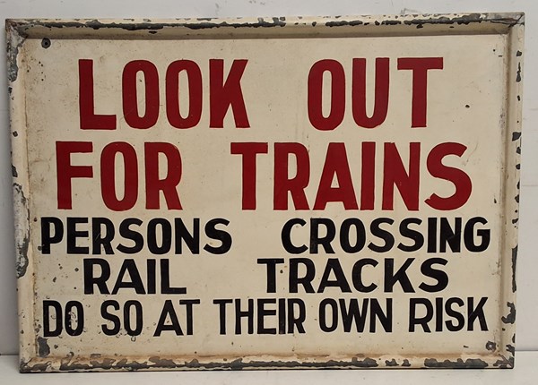 Lot 1338 - RAILWAY SIGN