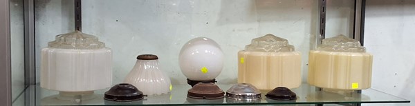 Lot 1367 - VINTAGE LIGHT SHADES