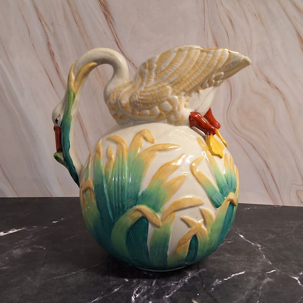 Lot 1259 - MAJOLICA PITCHER