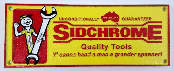 Lot 1311 - SIDCHROME PLAQUE