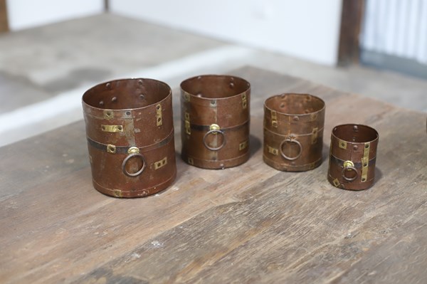 Lot 142 - IRON CANISTERS