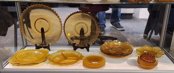 Lot 1356 - AMBER GLASS