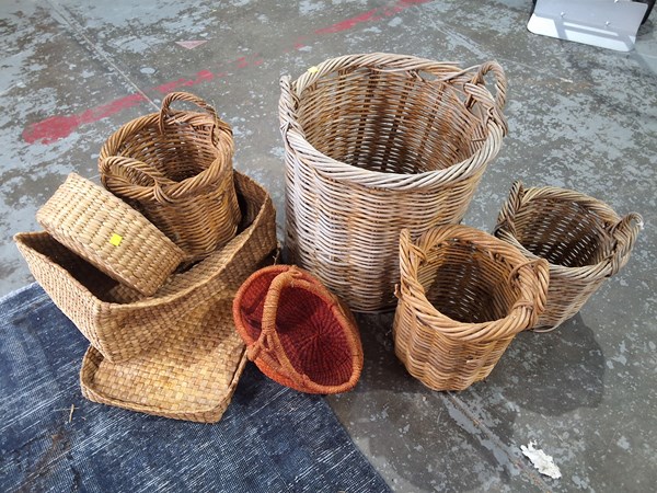 Lot 602 - CANE BASKETS