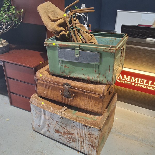 Lot 415 - METAL TRUNKS