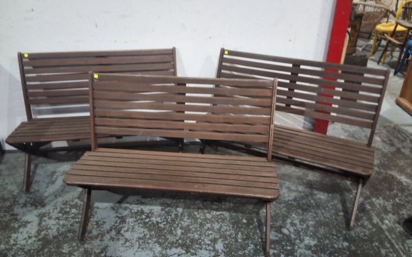 Lot 383 - GARDEN BENCHES