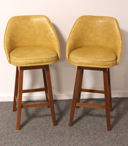 Lot 325 - PAIR OF BARSTOOLS