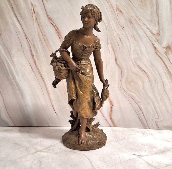 Lot 1528 - SPELTER FIGURE