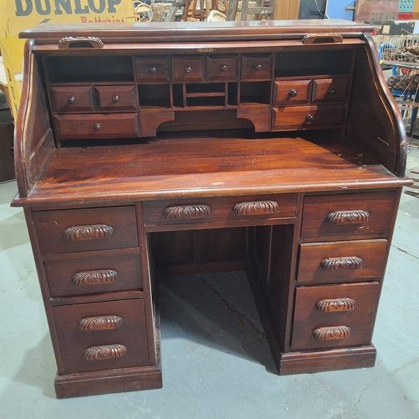 Lot 456 - ROLL TOP DESK