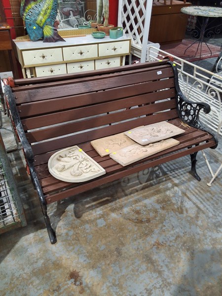 Lot 377 - GARDEN BENCH