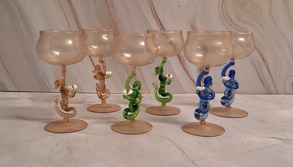 Lot 1275 - VINTAGE STEMWARE